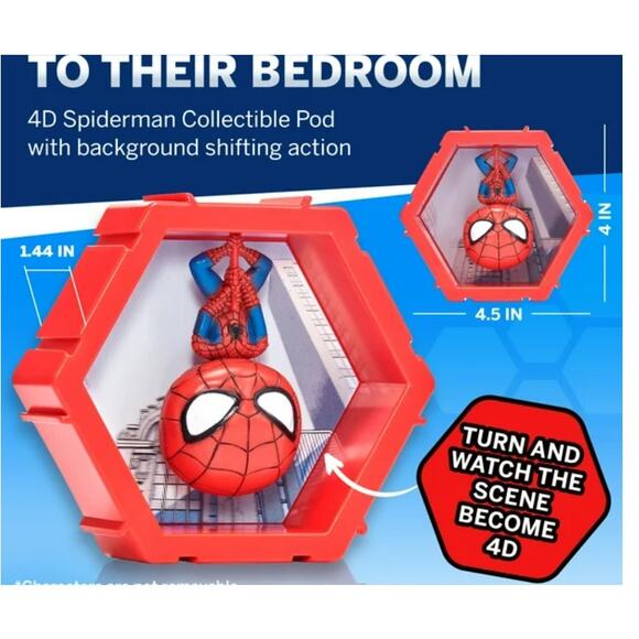 Marvel WOW! PODS 4D - Spiderman & Iron Man (2 pack) - Connectable Figures NWT - Picture 5 of 5